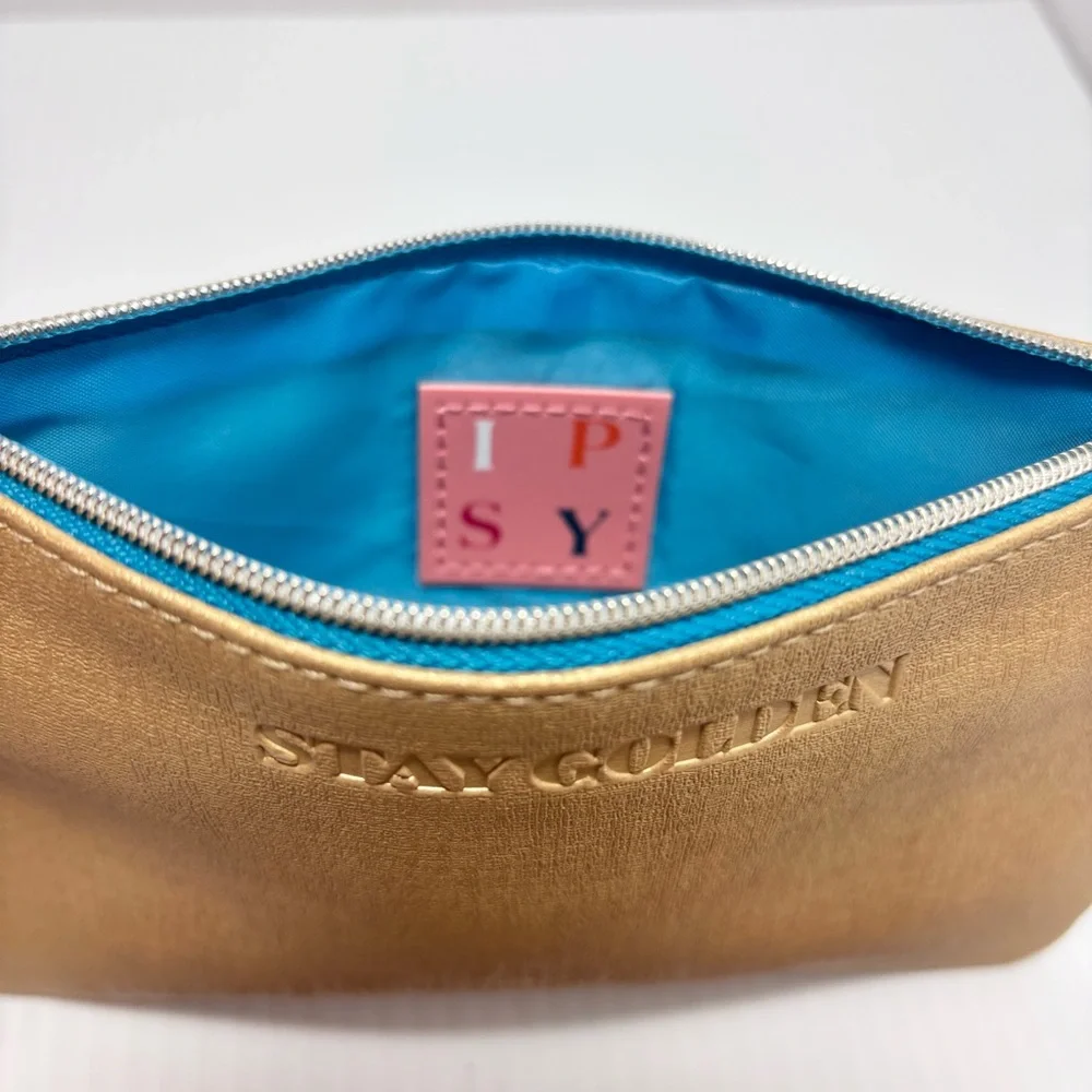 IPSY‎ Set of 3 Pouches/Make up/Cosmetic Bags Gold, Pink, Brown